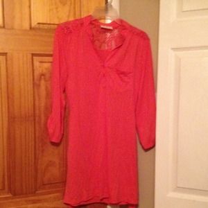 Peach colored shirt