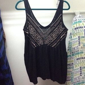 Urban Outfitters Ecote detailed dress with v back