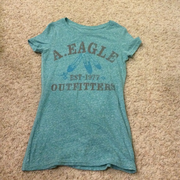 A light blue American Eagle shirt