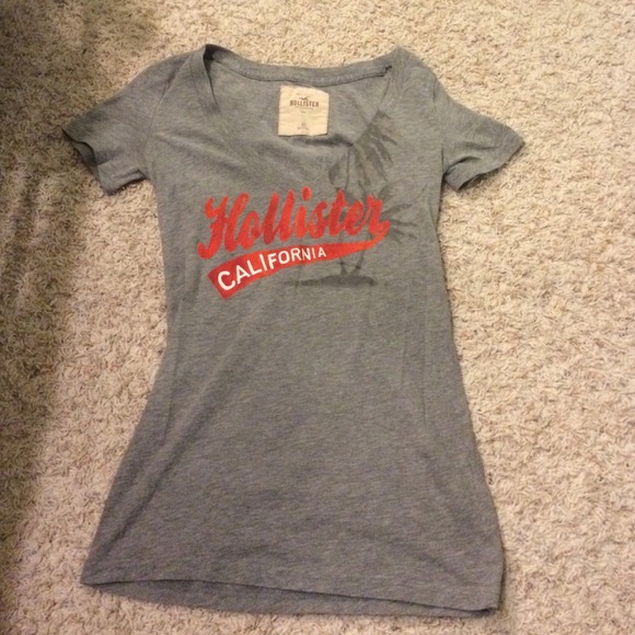 A light grey Hollister shirt