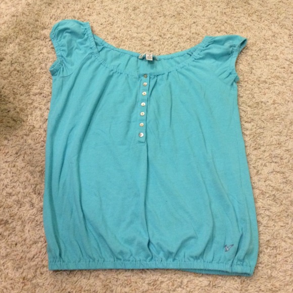 A light blue American Eagle shirt