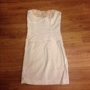 White Strapless Dress