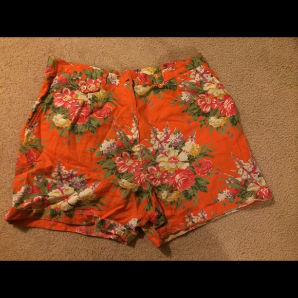 Vintage Ralph Lauren floral high waisted shorts