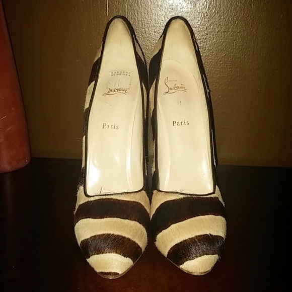 Christin Louboutin Pony Hair Heels - Picture 2 of 4