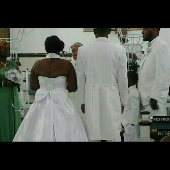 WHITE ONE OF A KIND WEDDING DRESS