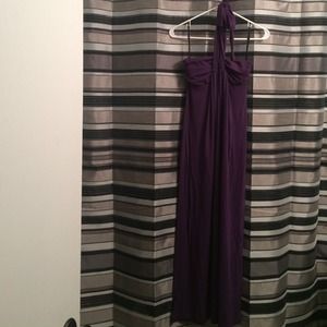 Plum Halter Top Maxi Dress