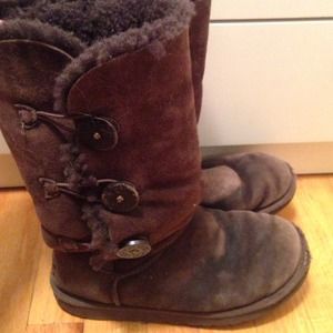 Ugg Tall Bailey Button Dark Chocolate