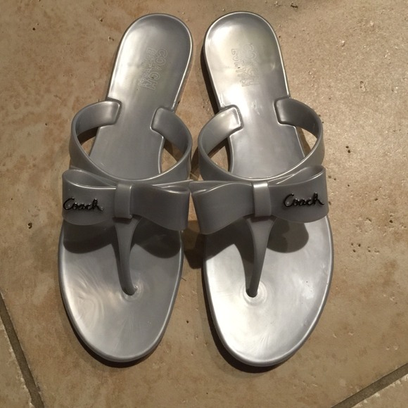 🔥Coach silver sandals🔥