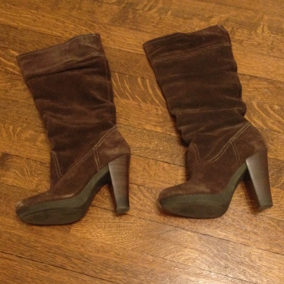 MICHAEL Michael Kors Brown Suede Heeled Boots