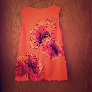 Orange women blouse top small