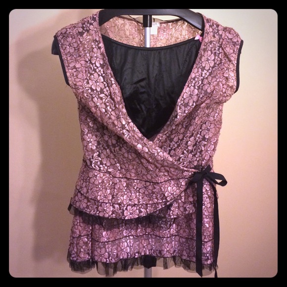 Three Piece pink lace set