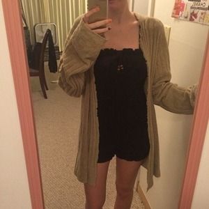 Oversized knit cardigan