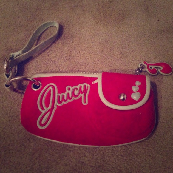 Juicy Couture Red Terrycloth Wristlet, Wallet - Picture 1 of 3