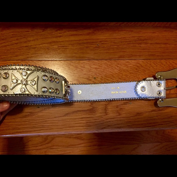 BUNDLED! Silver Western Bling Belt - Picture 3 of 3