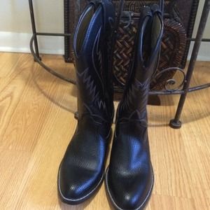 Black Cowboy boots.
