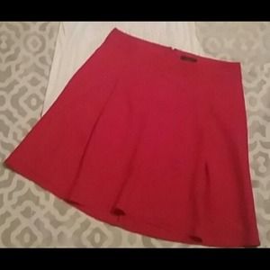 Red flirty office skirt. Size M. The Limited