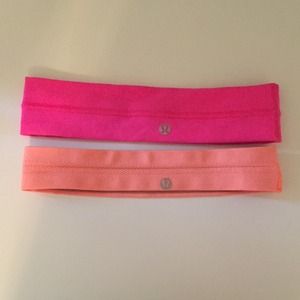 Two lululemon headbands.