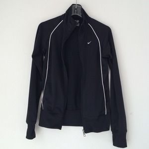 Nike Black and White Workout Jacket