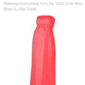 BUNDLED!  NWOT 100% Linen maternity tube top maxi
