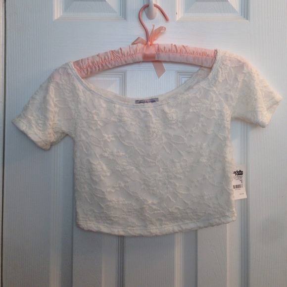 Charlotte Russe lace crop top