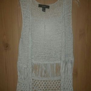 Forever 21 fringe vest