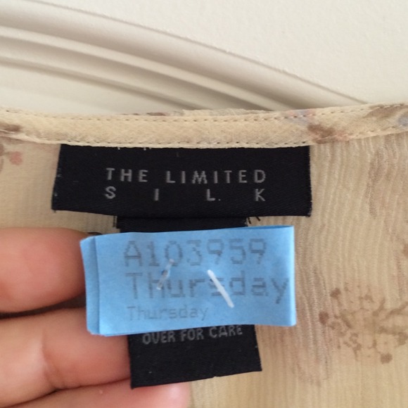 The Limited 100% silk ruffle top - Picture 4 of 4