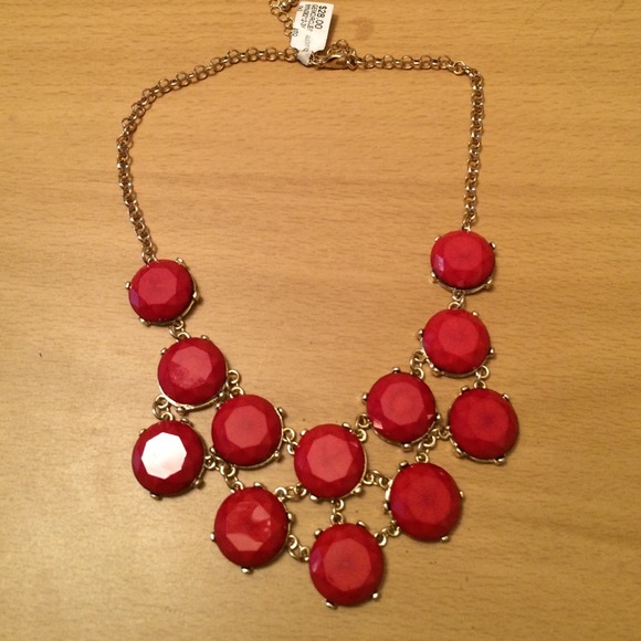 Red / Gold Statement Necklace