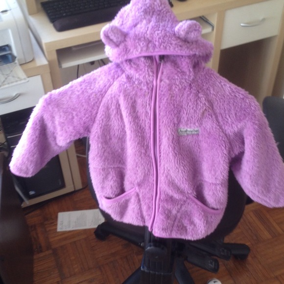 avalanche girls 3t fleece teddy bear hood L@@k