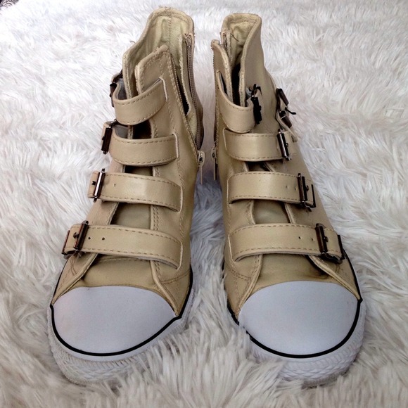 Bucco Wedge Sneakers Angel Beige 7.5