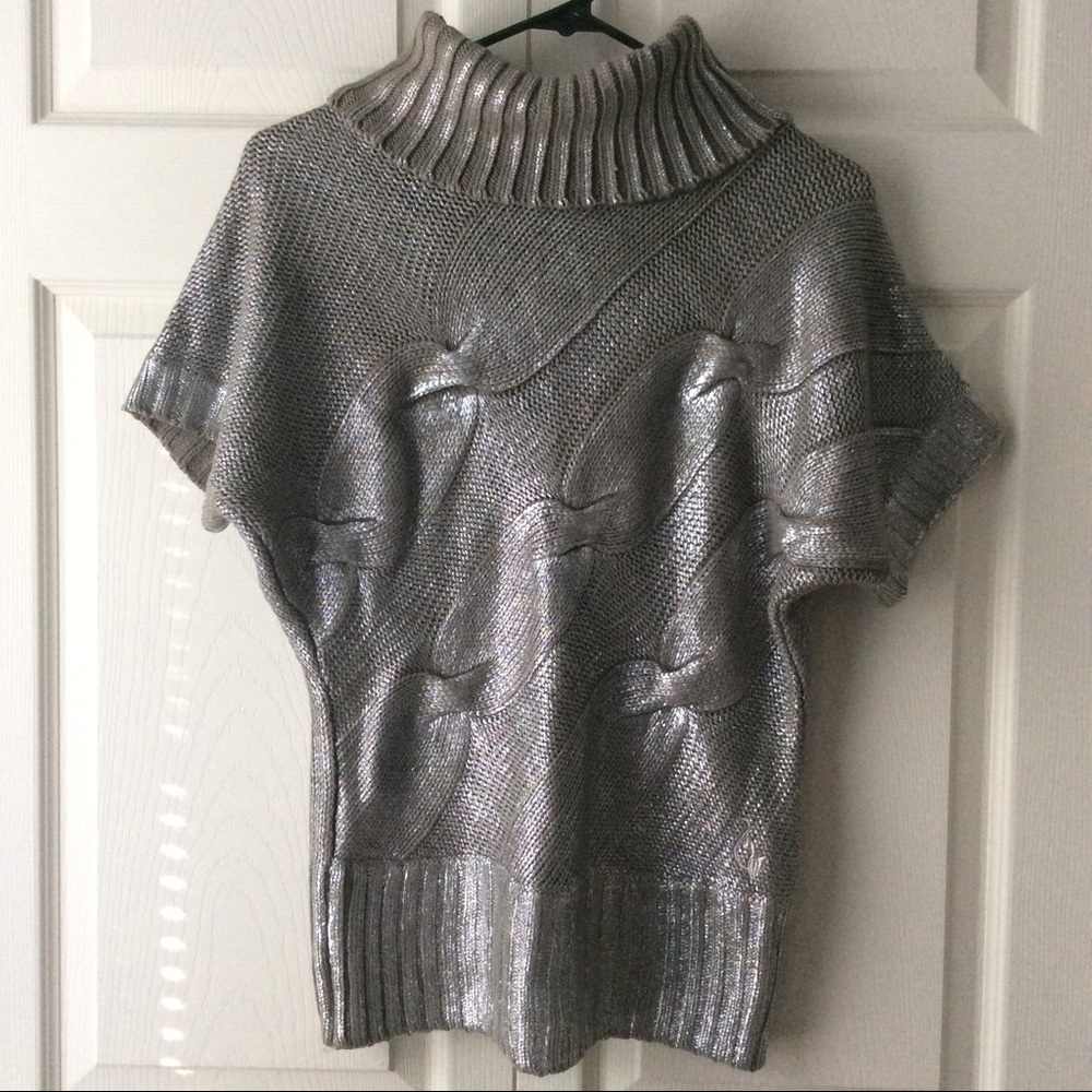 🎈SALE🎈Silver Knit Sweater Top