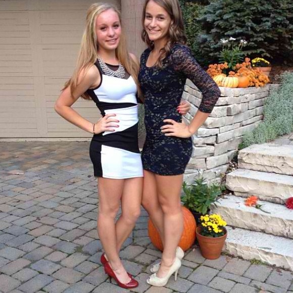 Black and white dress