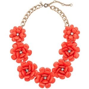 CORAL STATEMENT NECKLACE