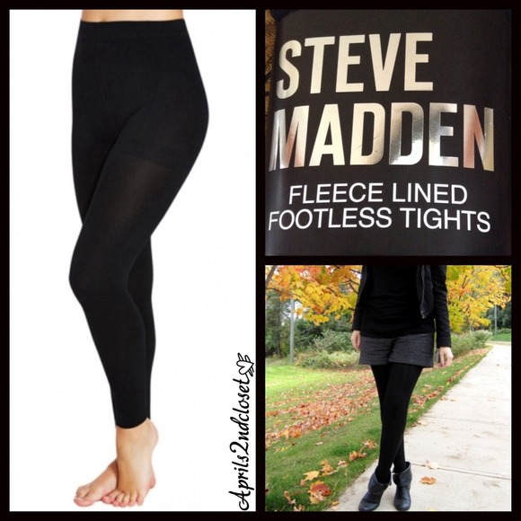 Steve madden fleece lined footless tights Clearance
