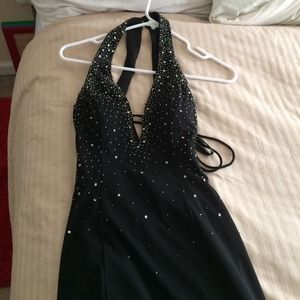 Embellished evening gown