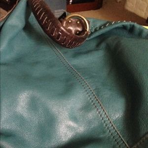 Large turquoise lucky handbag