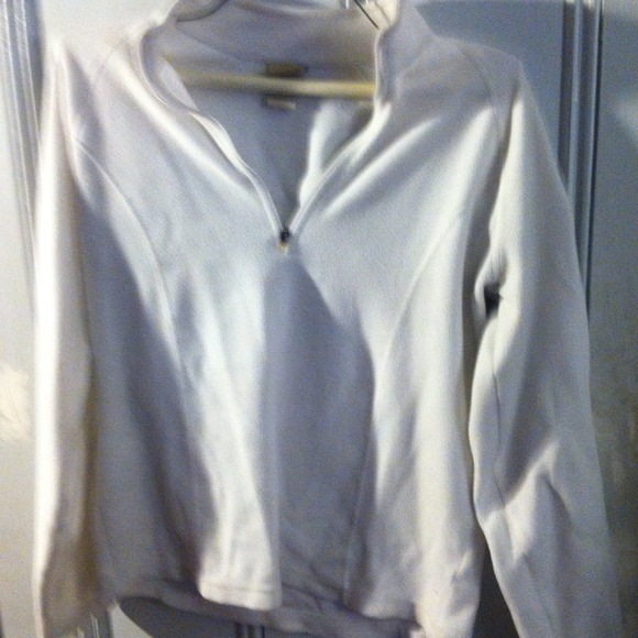 ❄️white L.L bean pullover fleece