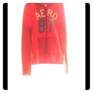 Pink Aeropostale zip up hoodie