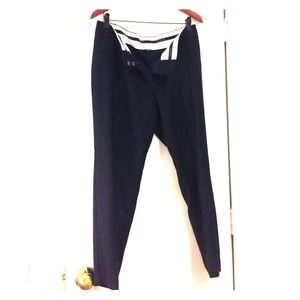 Navy polka dot pants - Ann Taylor - 12P