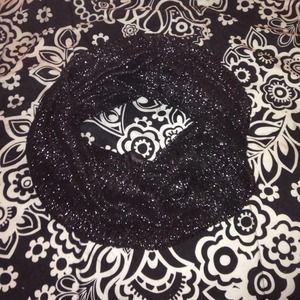 Black sparkly infinity scarf