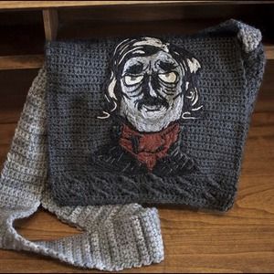 Poe Literary book messenger bag