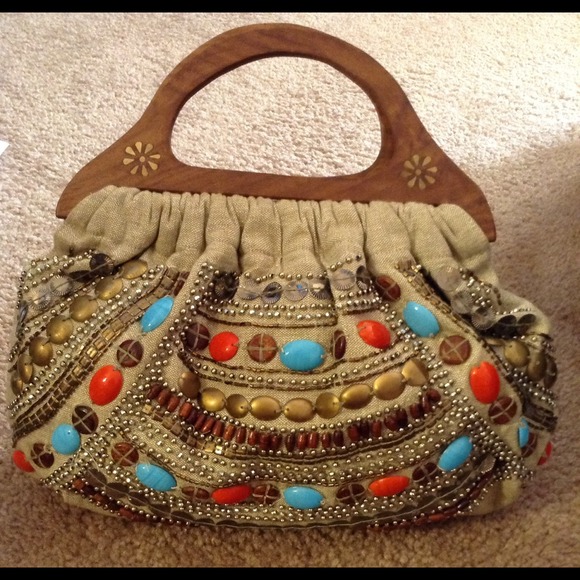 ALDO BEADED HANDBAG - Picture 2 of 4
