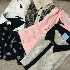 3 button up tops