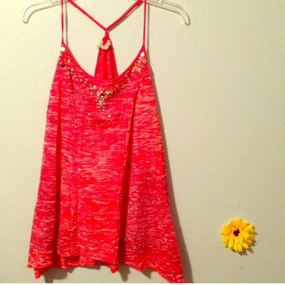 Free people red tank top