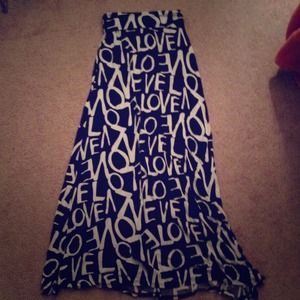 "Love" Maxi Skirt