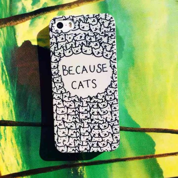 iPhone 5c Because Cats Case