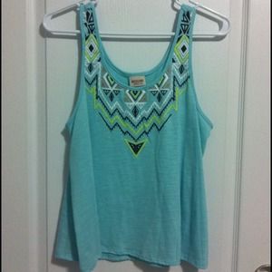 Turquoise Tribal Tank
