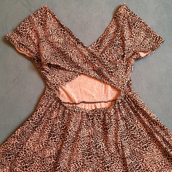🌸Charlotte Russe Cheetah Skater Dress🌸 - Picture 3 of 4