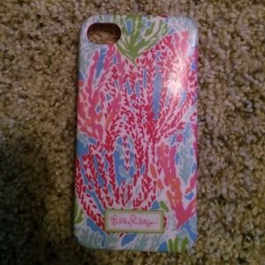 Lilly Pulitzer iPhone 4/4s case in lets cha cha