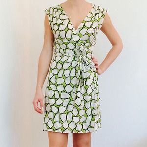 Diane Von Furstenberg linen wrap dress