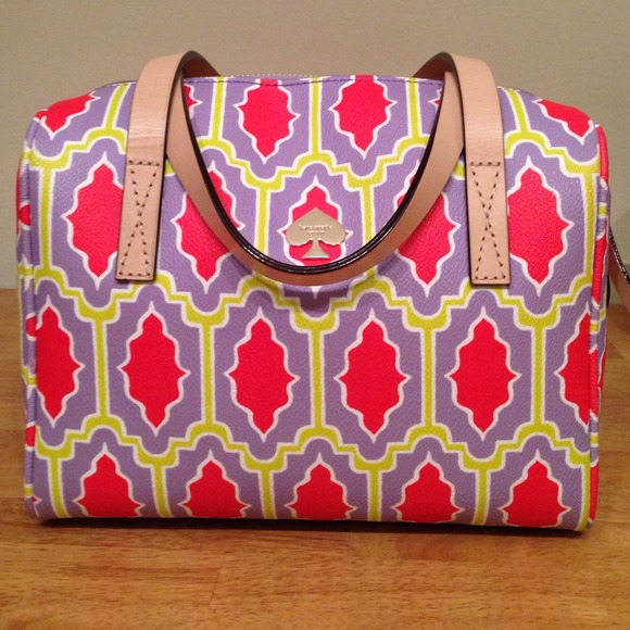 Kate Spade Satchel- Lilac, Tangerine, Apple